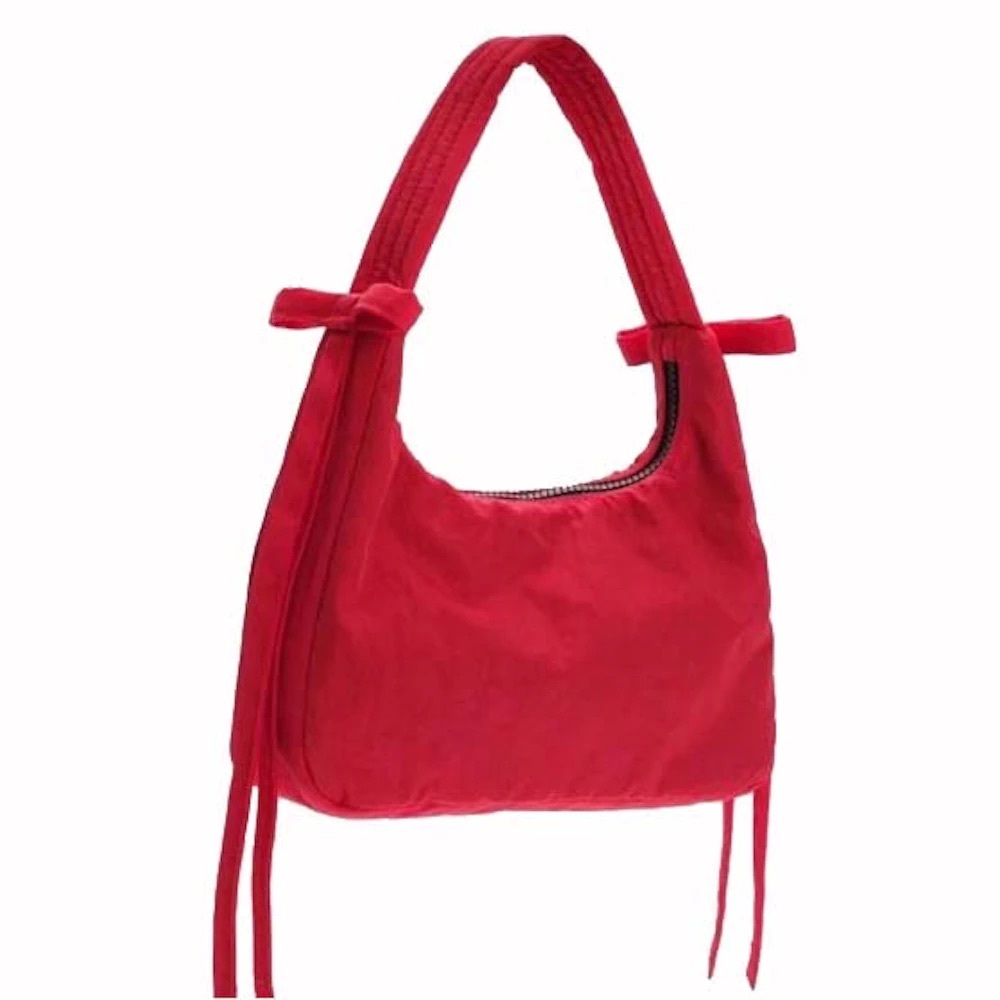 BAGGU X Sandy Liang Bow Bag Candy Apple Red - Picture 4 of 9